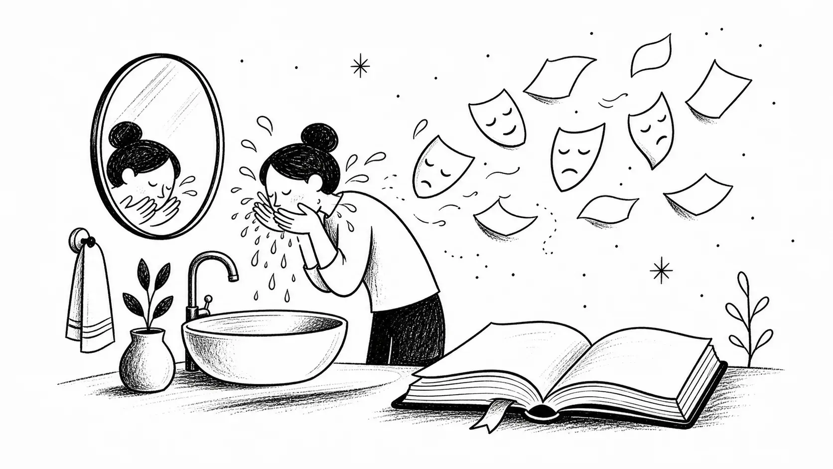 girl wash your face