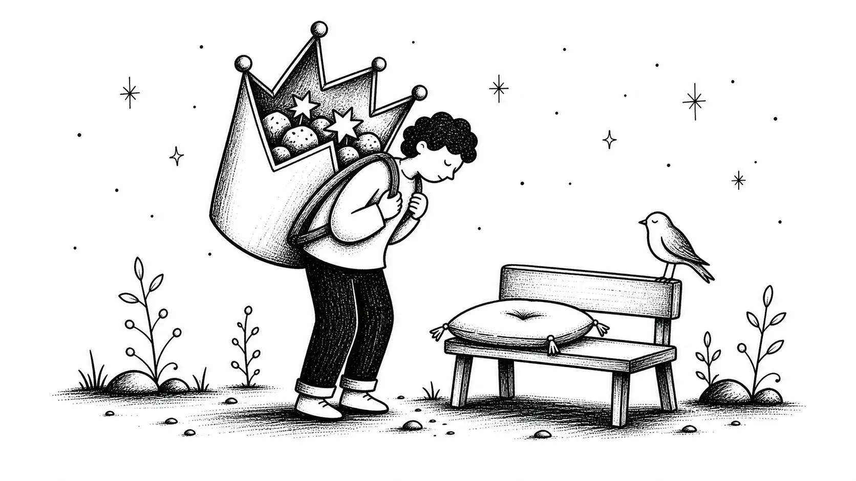 Editorial illustration for the article "The Burden Of Exceptionalism" in Lifestyle, Travel & Personal Reflections.
