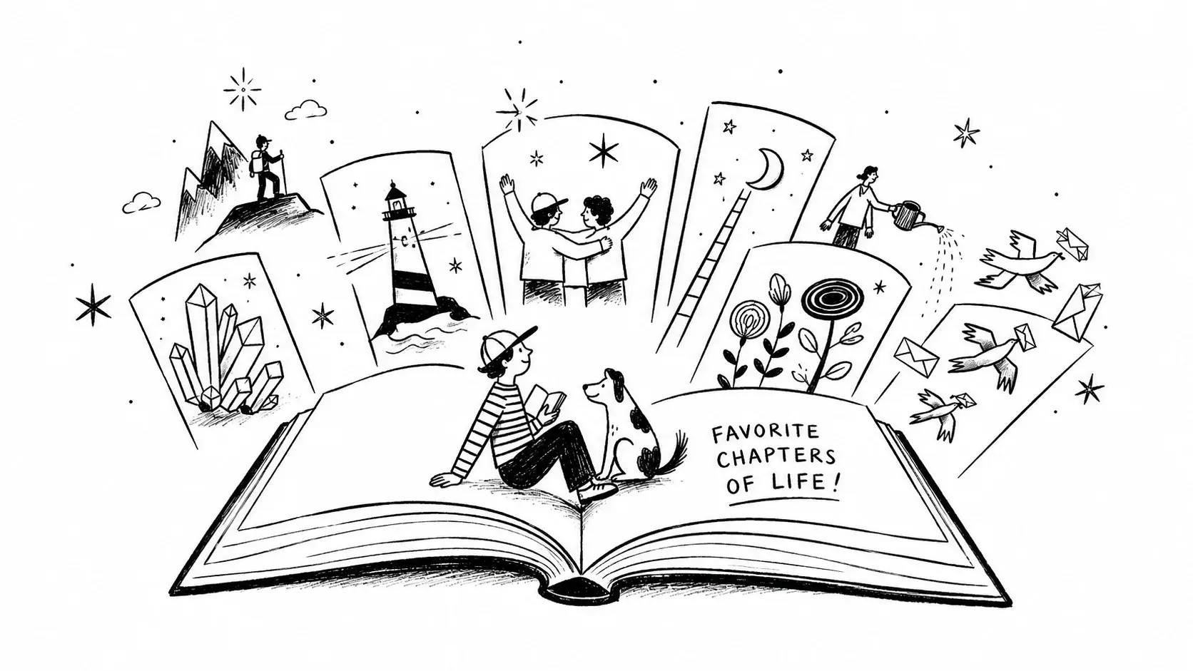 flower on the pages of the book